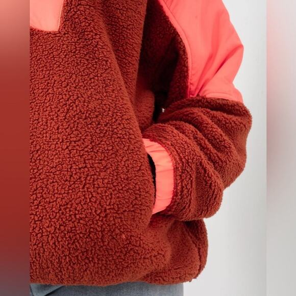 FREE PEOPLE Lead The Pack Fleece Jacket Size Medium - Picture 6 of 15